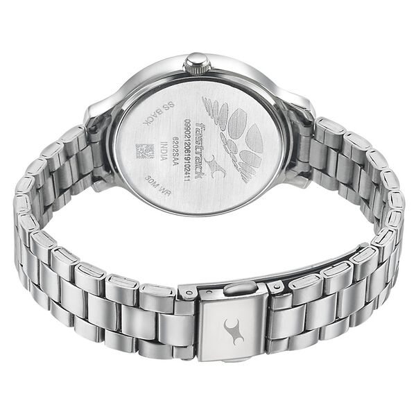 Fastrack Quartz Analog White Dial Stainless Steel Strap Watch for Girls - image number 4