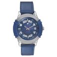 Fastrack Dial It Up Quartz Analog with Date Blue Dial Leather Strap Watch for Guys - image number 1