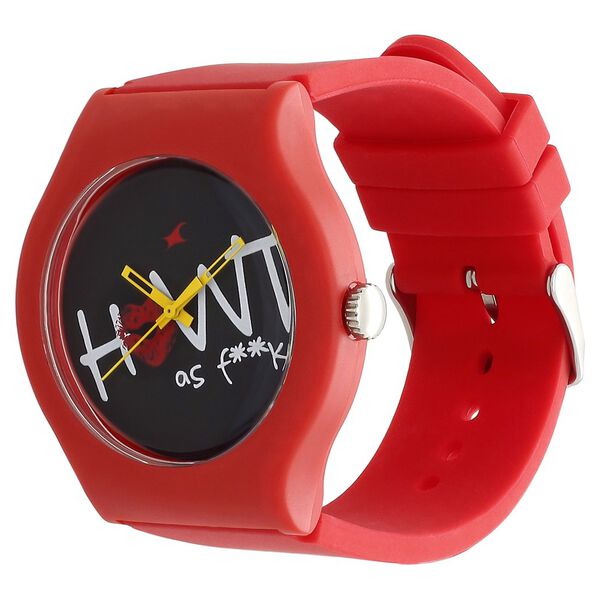 Fastrack Quartz Analog Black Dial Silicone Strap Watch for Unisex - image number 2
