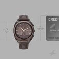 Fastrack Gelato Black chronograph watch with Chocolate dial for Guys - image number 3
