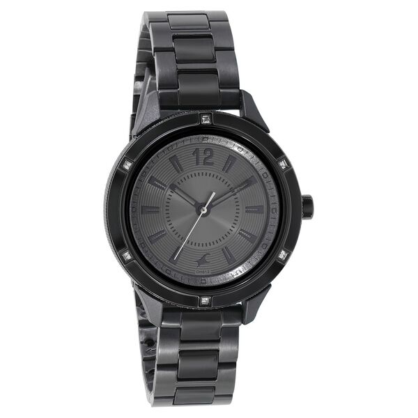 Varsity Anthracite Dial Stainless Steel Strap Watch for Girls - image number 0
