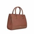 Lattice brown satchel - image number 2