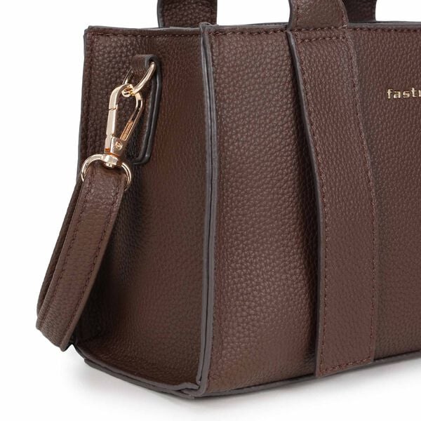 Chic brown satchel - image number 5