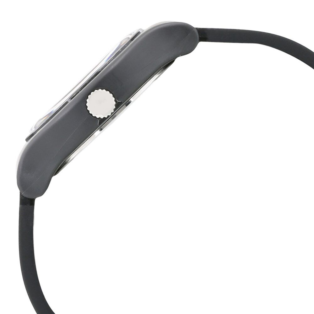 Fastrack black hot sale rubber watch