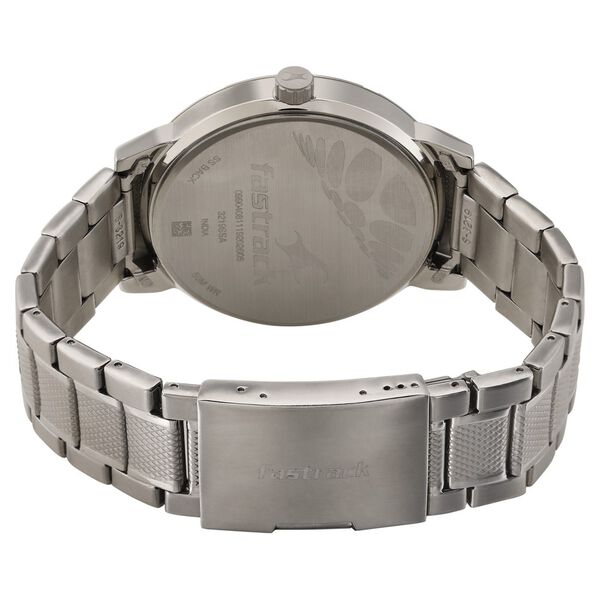 Fastrack Go Skate Quartz Analog with Day and Date Grey Dial Stainless Steel Strap Watch for Guys - image number 4