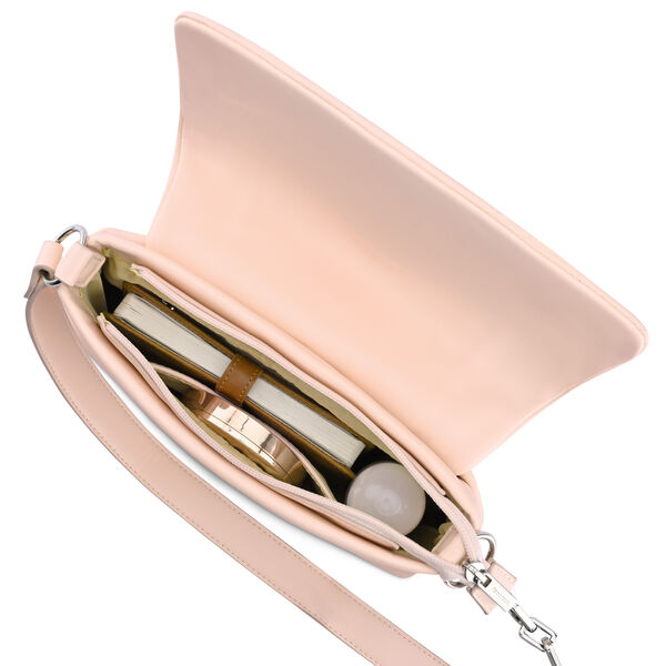 Fastrack Pleated Shoulder Bag with Chain Detailing Sling in Pink - image number 6