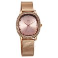 Fastrack Vyb Mirage Quartz Analog Rose Gold Dial Rose Gold Color Metal Strap Watch For Girls - image number 2