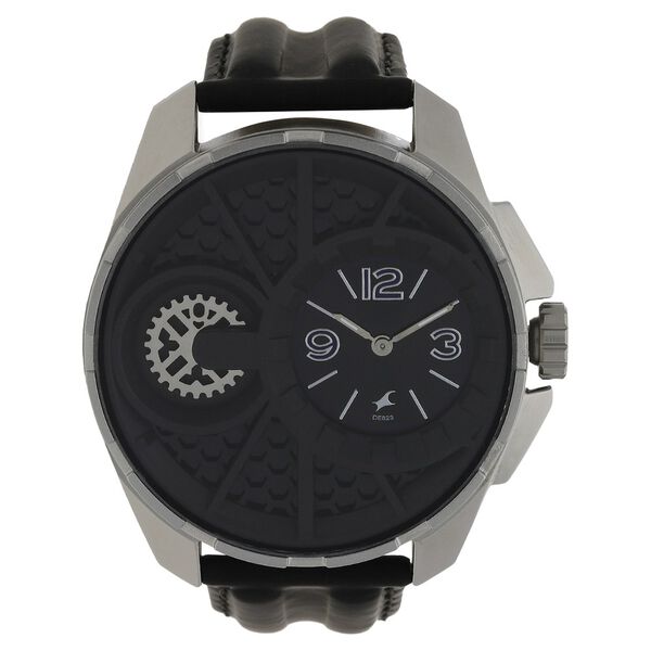 Fastrack Quartz Analog Black Dial Metal Strap Watch for Guys - image number 0