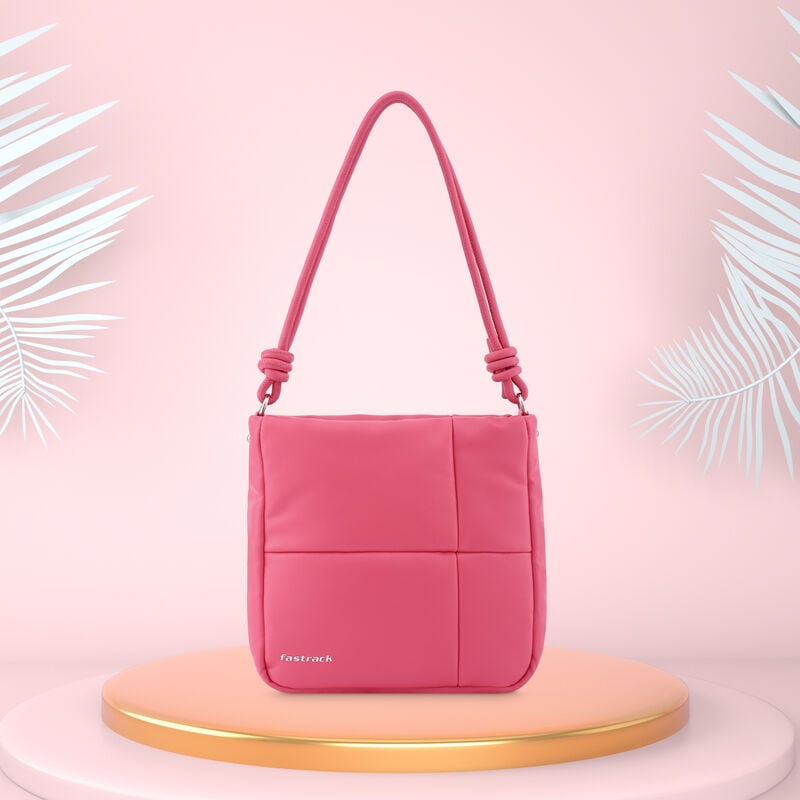 Buy Online Fastrack Pink Flash Casual Shoulder Bag for Women