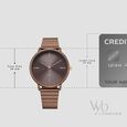 Fastrack Vyb Bliss Quartz Analog Brown Dial Metal Strap Watch For Girls - image number 3