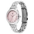 Fastrack Stunners X Quartz Analog Pink Dial Stainless Steel Strap Watch For Girls - image number 2