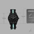 Fastrack Stunners Quartz Analog Black Dial Two Toned Nylon Strap Watch For Guys - image number 3
