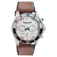 Fastrack Hitlist Quartz Chronograph Blue Dial Stainless Steel Strap Watch for Guys