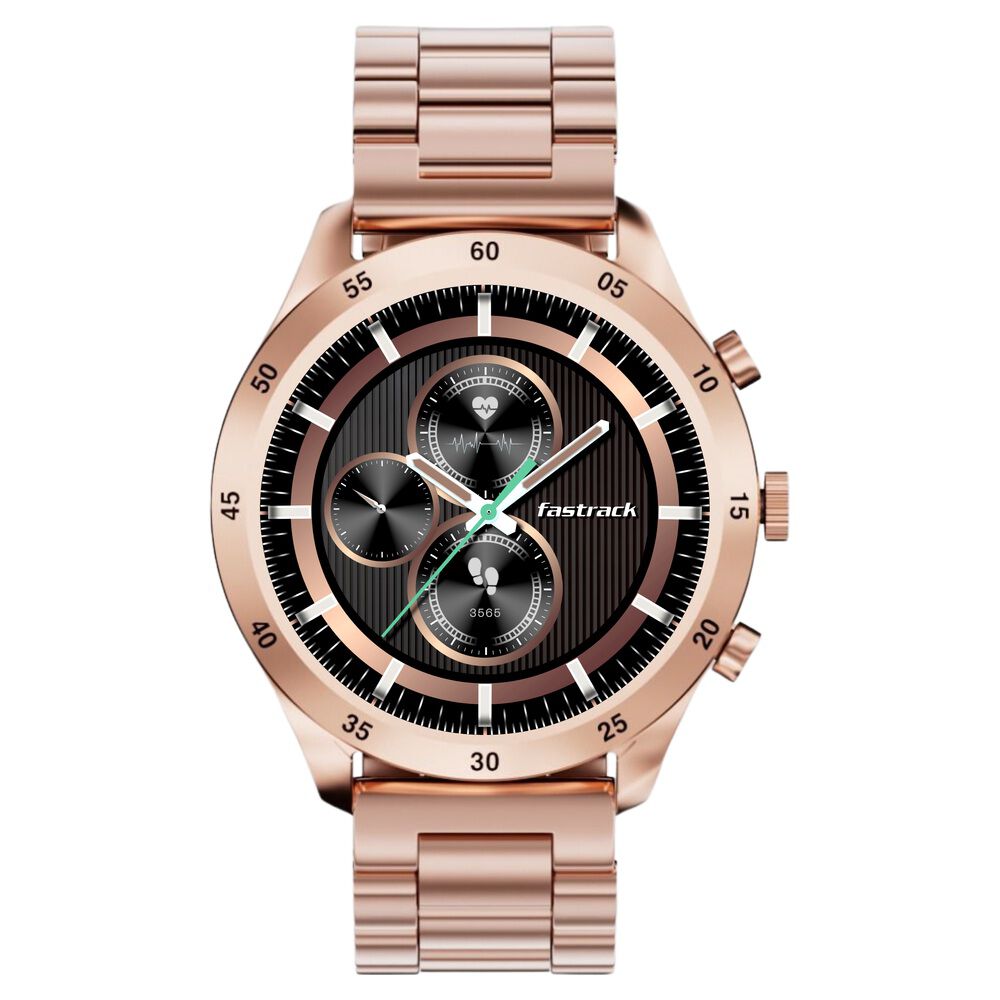 Buy Online Fastrack Magnus FX2 Unisex Smart Watch With Rose Gold