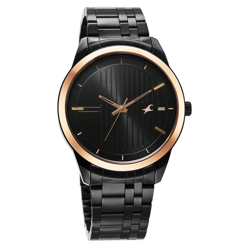 Buy Online Fastrack Stunners Quartz Analog Black Dial Black