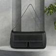 Fastrack Structured Shoulder Bag with Pockets in Black - image number 7