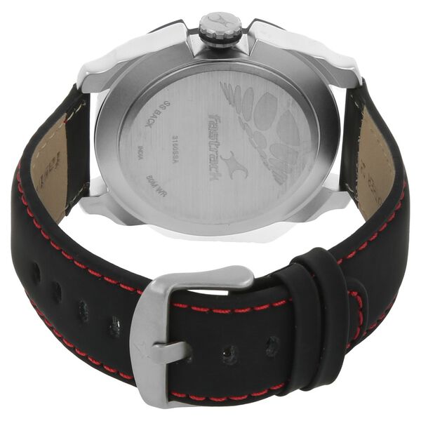 Fastrack Motorheads Quartz Analog Red Dial Leather Strap Watch for Guys - image number 3