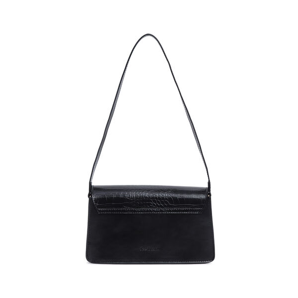Fastrack Structured Shoulder Bag for Women | Trendy Shoulder Bag for Girls, Ladies, Women | Chic Textured Bag Made of High Quality Faux Leather (Black) - image number 2