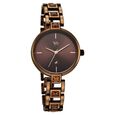 Vyb Manifester By Fastrack Quartz Analog Brown Dial Brown Metal Strap Watch For Girls - image number 2