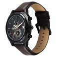 Fastrack Kronos Guys Chronograph Watch With Date Black Dial & Brown Leather Strap - image number 2