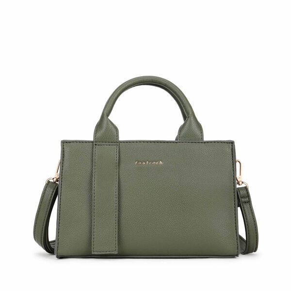 Chic olive satchel - image number 1