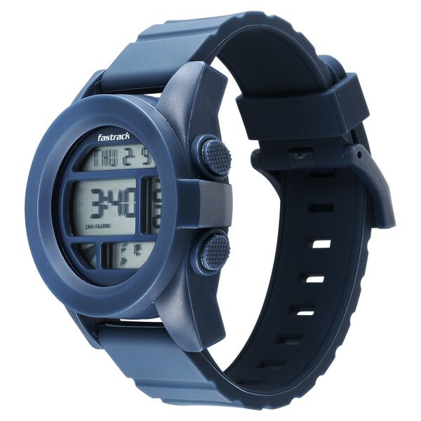 Fastrack StreetStyle Digital Blue Dial Blue Silicone Strap Watch For Guys - image number 2