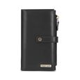 Black snapfold wallet - image number 1