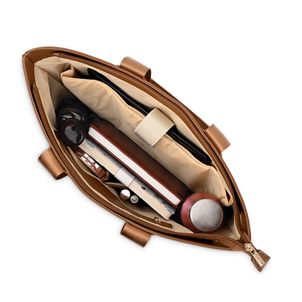 Tan College Tote Bag - image number 6