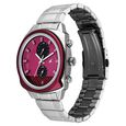 Fastrack Gelato Silver chronograph watch with Plum dial for Guys - image number 4