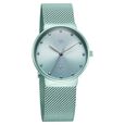 Fastrack Vyb Bliss Quartz Analog Green Dial Sea Green Color Metal Strap Watch For Girls - image number 2