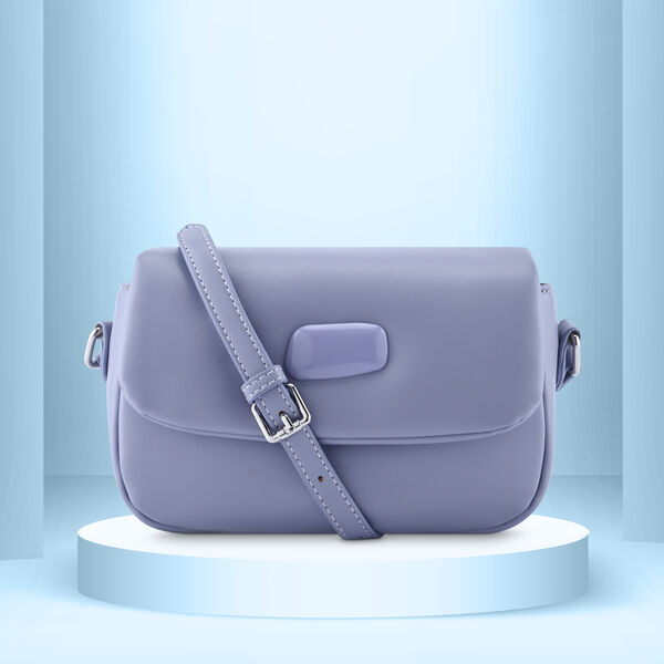 Fastrack Sling Bag with Acetate Detail in Purple - image number 0