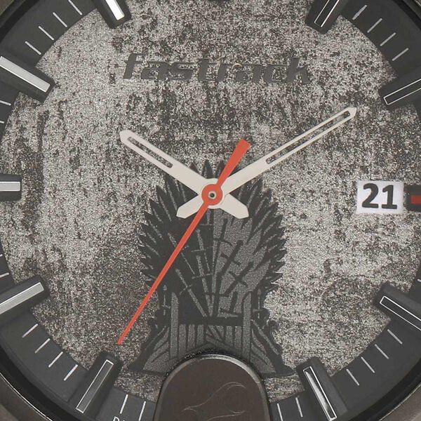 Fastrack Game Of Thrones Quartz Analog with Date Anthracite Dial Leather Strap Watch for Guys - image number 6