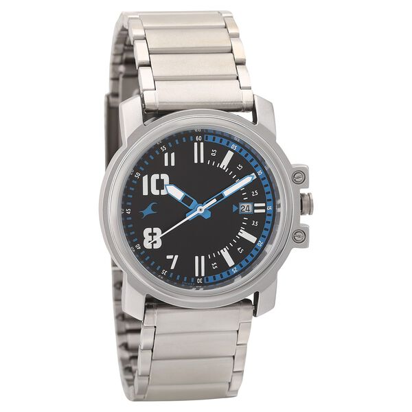 Fastrack Black Dial Quartz Analog with Date Watch for Guys - image number 0