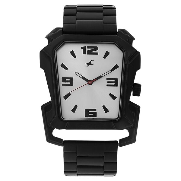 Fastrack Quartz Analog White Dial Stainless Steel Strap Watch for Guys - image number 0