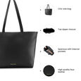 Fastrack Casual Tote in Black with Zip Closure - image number 8