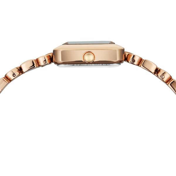 Vyb Iconiqu? By Fastrack Quartz Analog Lilac Mother of Pearl Dial Rose Gold Metal Strap Watch For Girls - image number 7