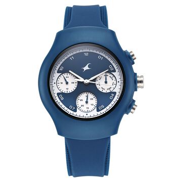 Fastrack Hype Multifunction with Blue dial Blue Silicon Strap watch for Guys