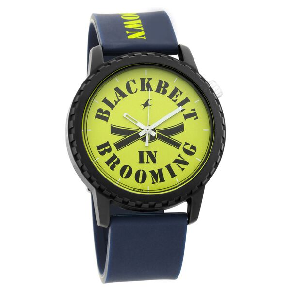 Fastrack Lockdown Quartz Analog Green Dial Silicone Strap Unisex Watch - image number 0