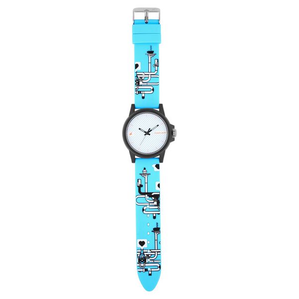 Fastrack Hashtag Quartz Analog Multicoloured Dial Silicone Strap Unisex Watch - image number 5