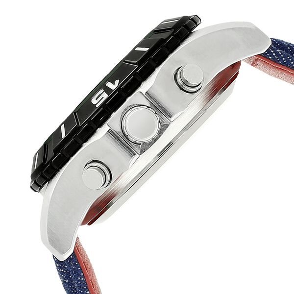 Fastrack Denim Quartz Analog Digital Blue Dial Denim Strap Watch for Guys - image number 3