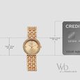 Vyb Iconique By Fastrack Quartz Analog Pink Dial Rose Gold Metal Strap Watch For Girls - image number 3