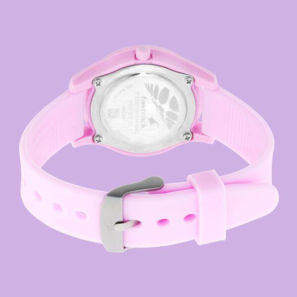 Fastrack Girls Trendy Upgrade: Pink Dial Watch with Contrast Accents - image number 4