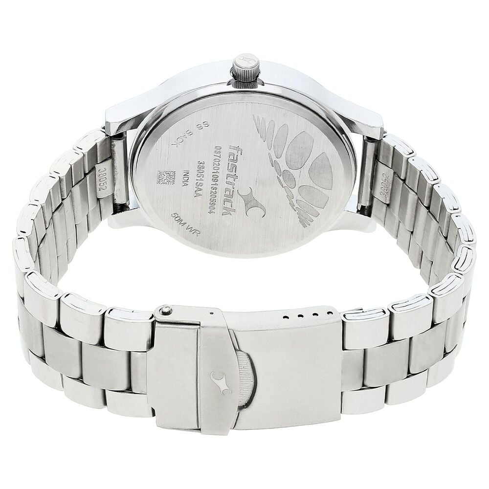 Fastrack ss black sale watch 50m wr