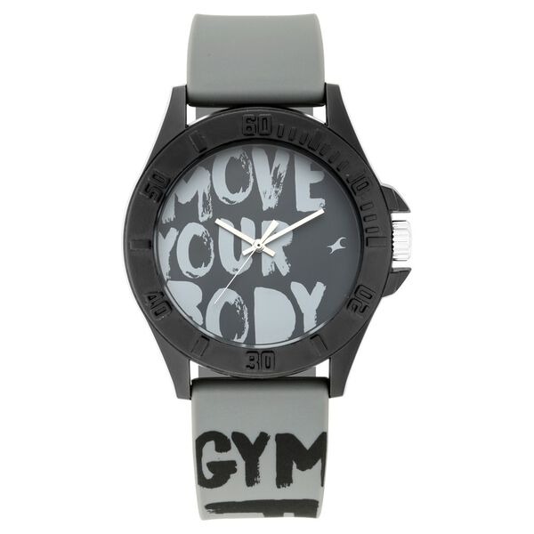 Fastrack Fastfit Quartz Analog Grey Dial Silicone Strap Unisex Watch - image number 1