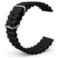 Fastrack Smart Black Silicone Bubble Strap 22 mm - image number 1