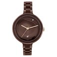 Fastrack MetaWe Quartz Analog Brown Dial Stainless Steel Strap Watch For Girls - image number 0