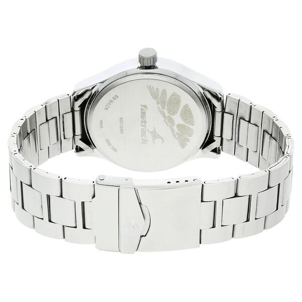 Fastrack Bare Basics Quartz Analog Blue Dial Metal Strap Watch for Guys - image number 3