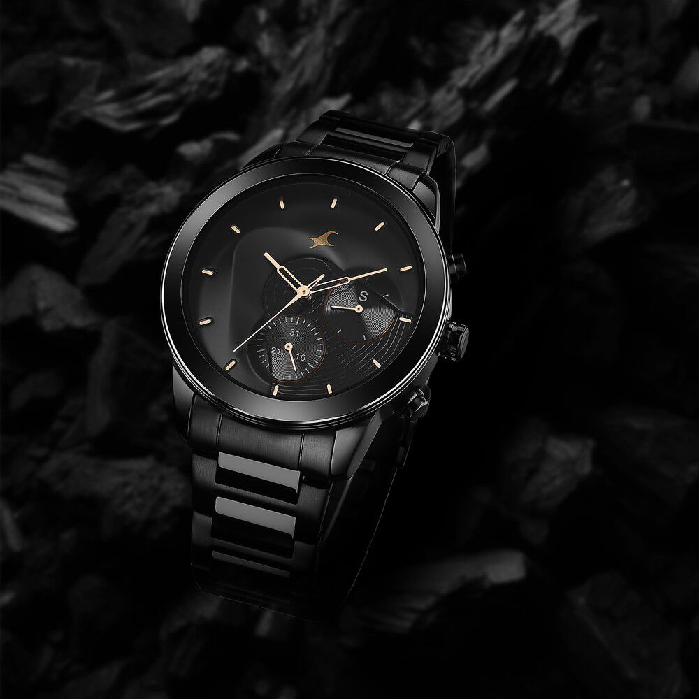 Fastrack watch hotsell for man black