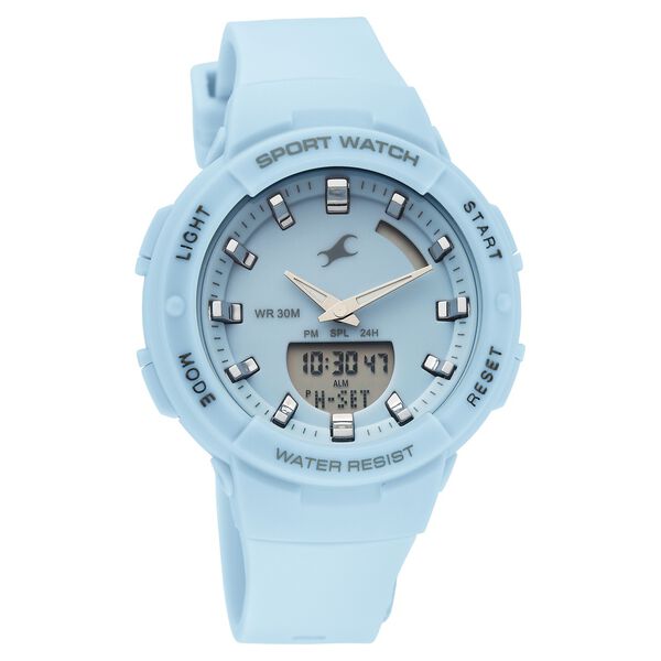Fastrack StreetStyle Quartz Analog Blue Dial Blue Plastic Strap Watch For Girls - image number 1