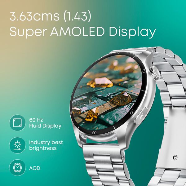Fastrack Dezire FX1 Pro with 3.6 CM AMOLED Display with Functional Crown,SingleSync BT Calling,AOD,AI Voice Assistant - image number 2